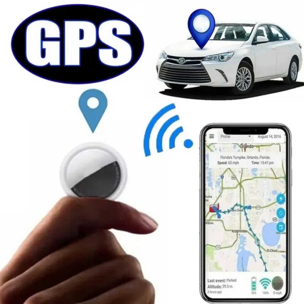 Mini GPS localizador inteligente para Airtag – Dispositivo rastreador Anti-Perda via Bluetooh 4.0