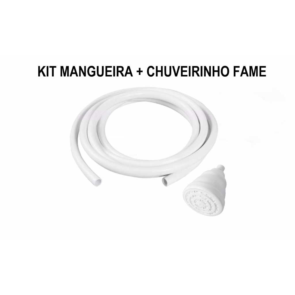 Kit Chuveirinho Quick Fame + 2,5m de Mangueira