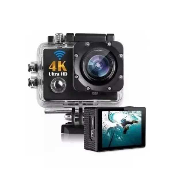 Câmera Filmadora Sport 4k Ultra Hd Dv Wi-fi Capacete Esporte