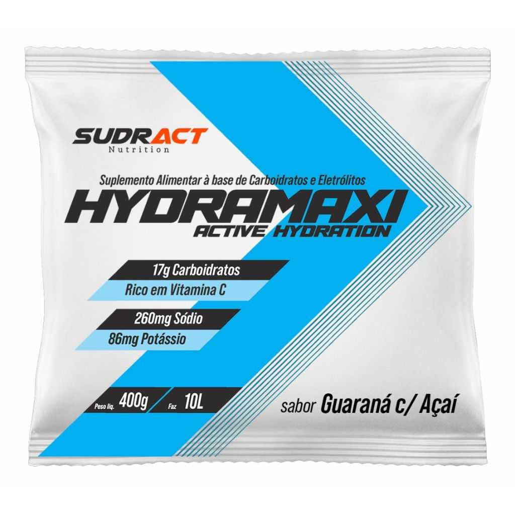 Isotônico em Pó Hydramaxi 400g - Sudract Nutrition - Carboidratos Eletrólitos Rendimento Hidratação
