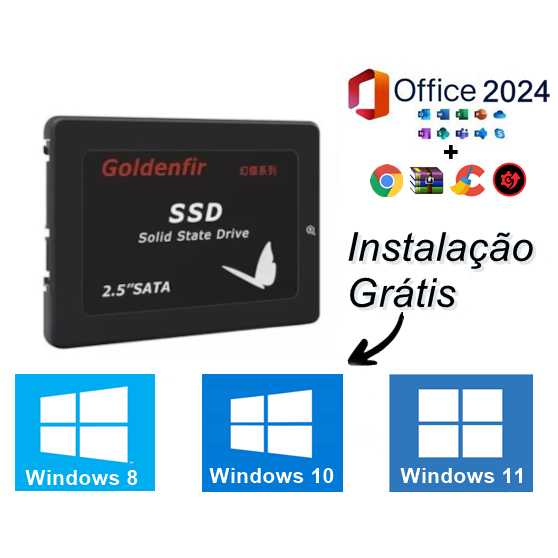 SSD Goldenfir Sata 3.0 128gb 256GB 360GB 500GB Computador e Notebook com Sistema