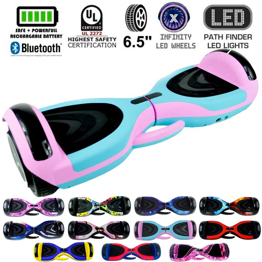 Hoverboard Skate Elétrico Modelo 2024 Com Bluetooth Som MP3 Luz LED + de 30 Estampas e Cores