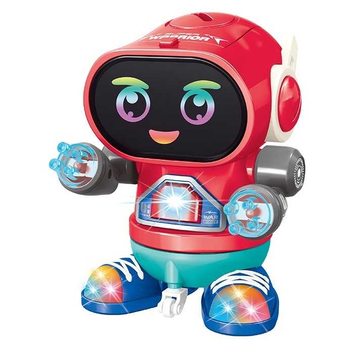 Brinquedo Robô Dançarino Infantil Com Som e Led Colorido Menina e Menino