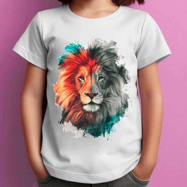 Camiseta T-shirt Infantil Blusa Leao de Juda Menina