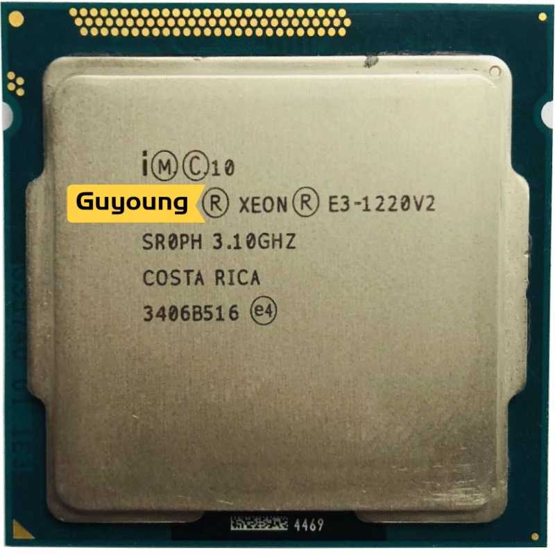 YZX Xeon E3 1220 V2 E3-1220V2 3,1 GHz Processador CPU Quad-Core Usado 8M 69W LGA 1155