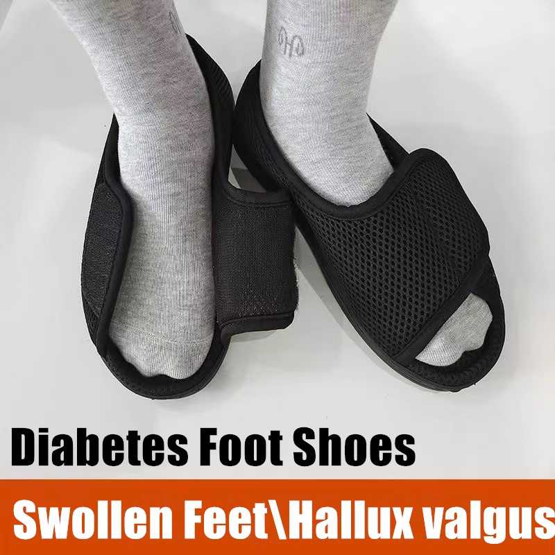 Sapatos De Verão Com Malha Respirável Para diabetes Inchados