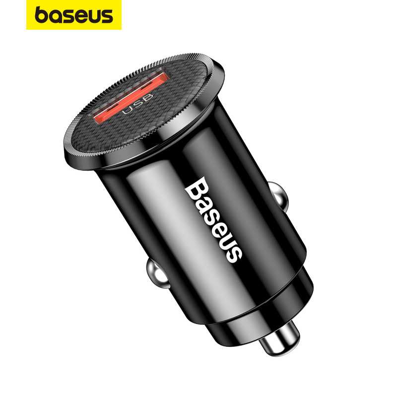 Baseus 18W Mini USB Suporte De Carregador De Carro QC3.0 Carregamento Rápido