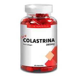 Colastrina Colágeno Puro em Cápsulas 60 Cáps 380 mg - Celulite, Flacidez, Estrias, Rugas - Colágeno Puro