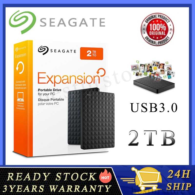Seagate Disco Rígido HD Externo 2TB 1TB USB3.0