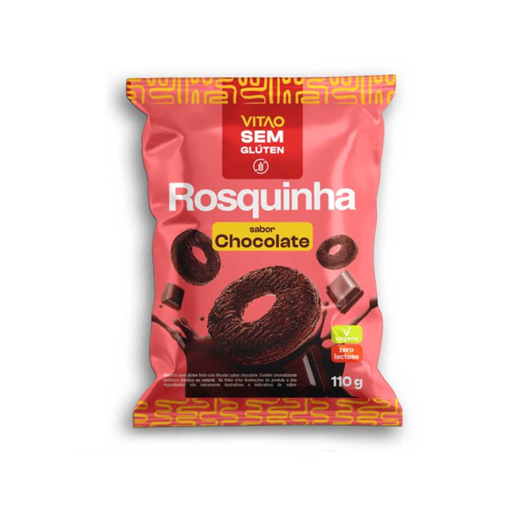 Rosquinha Sem Glúten Sabor Chocolate 110g - Vitao