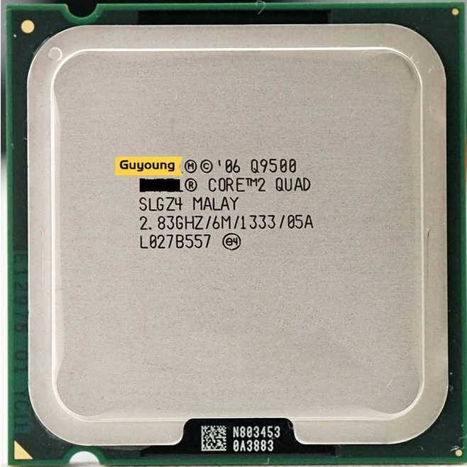YZX Core2 QUAD Q9500 CPU 2.83G LGA775 6MB Cache Quad-CORE FSB1333 45nm scrattered piece