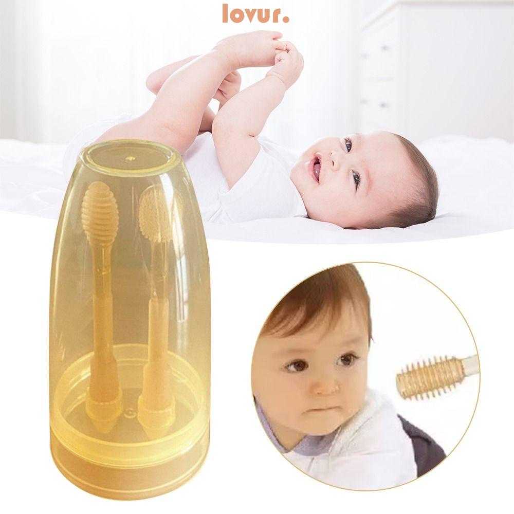 LOVUR Escova De Dentes De Silicone , Borracha Cuidado Oral Para Bebês , Ferramentas De Limpeza Suaves Sem BPA 0-18 Meses Bebê