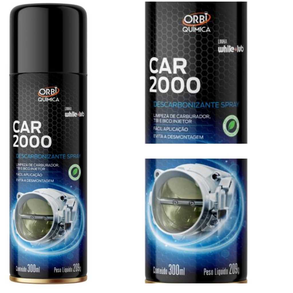 Descarbonizante Spray Limpa Bico Tbi Carburadores Car 2000 Orbi Quimica 300ml