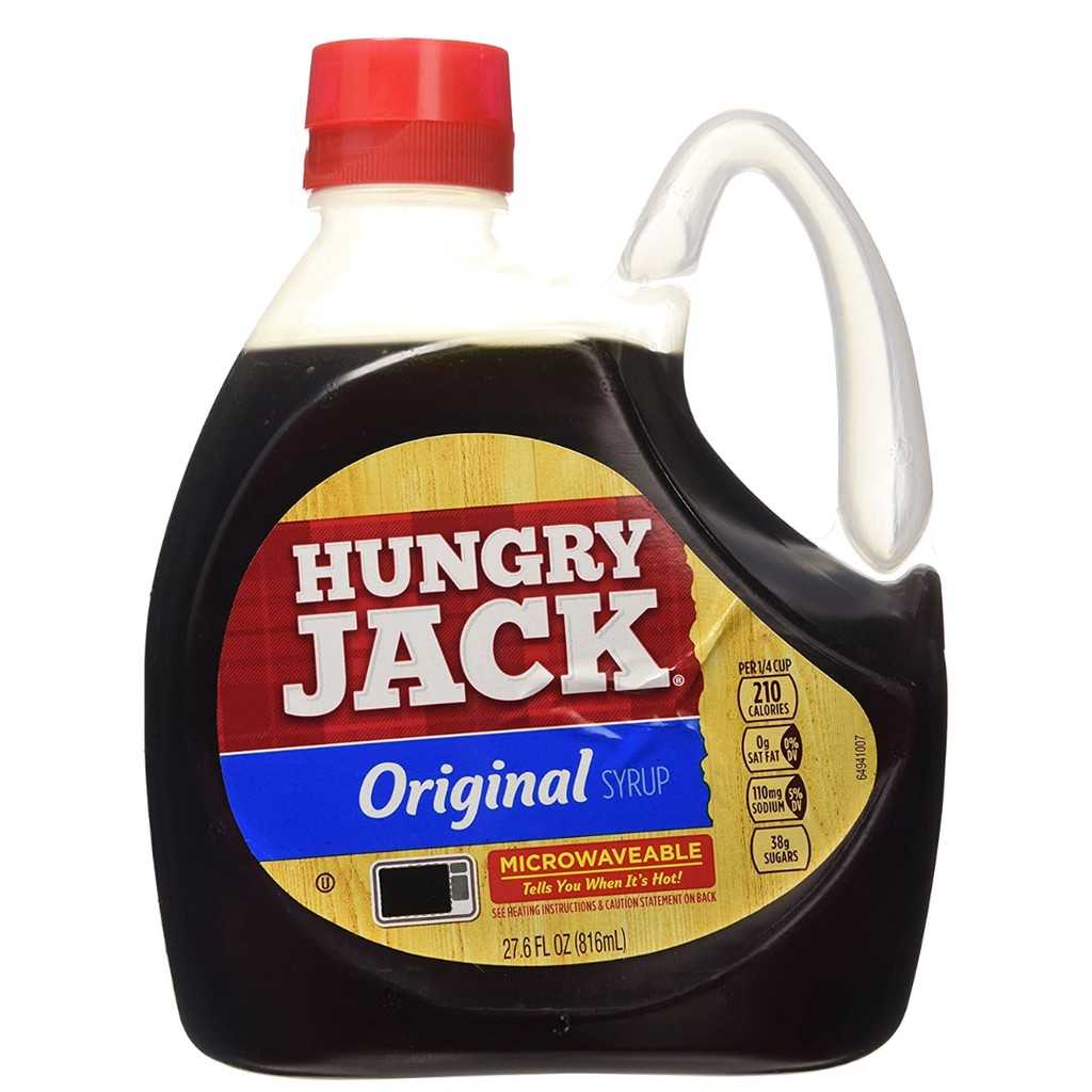 Galão de calda para panqueca Hungry Jack Original Syrup 816ml Microondas