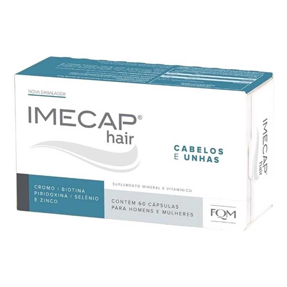 Imecap Hair Com 60 Cápsulas Cabelos E Unhas Original