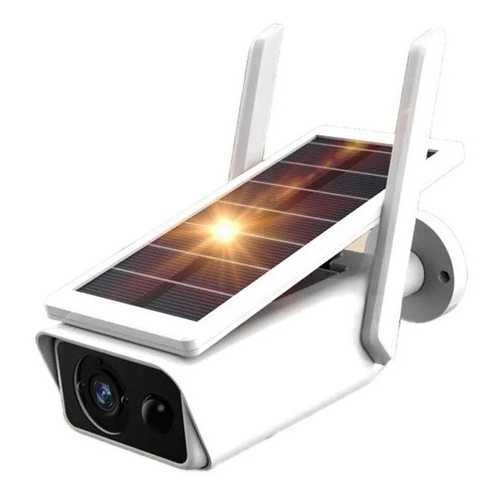 Câmera Solar Externa a Prova D'gua segurança ip Wifi full hd Bateria Embutida com Visão Noturna