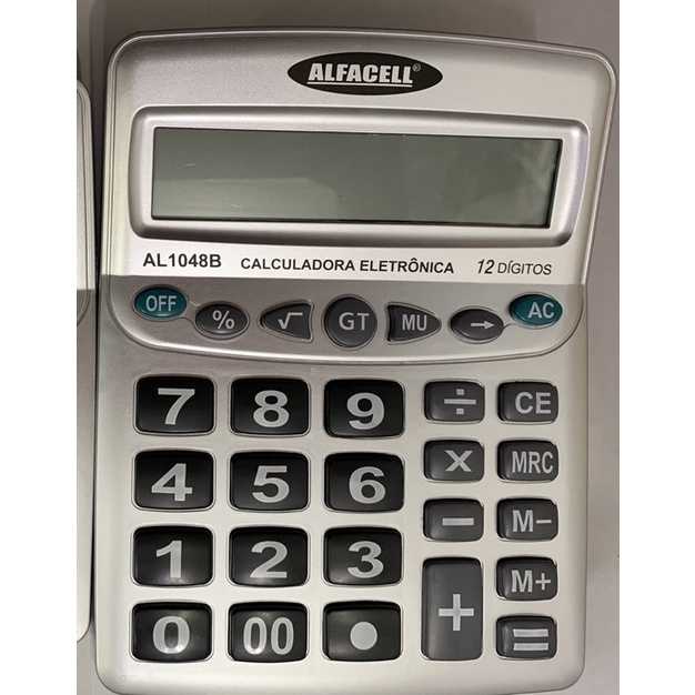 Calculadora Eletronica de mesa com 12 digitos Display Grande