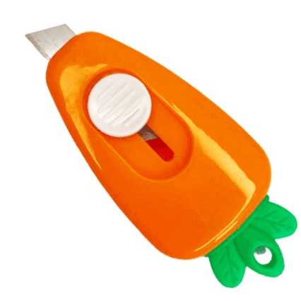 Mini Estilete de Cenoura de Plástico: Lâmina Estreita de 4mm para Cortes Precisos - Fwb