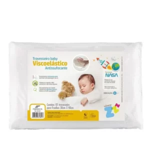 Travesseiro Para Bebê Nasa Antilergico Antissufocante 30x40x5cm Original
