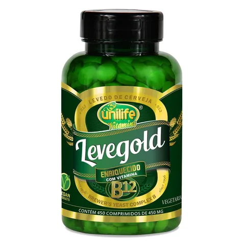 Levegold com Vitamina B12 450 Comprimidos Unilife