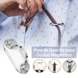 Pino Porta Óculos Pendurado Magnético Broches Moda Multifuncional Portátil