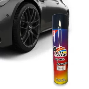 Tinta Spray Preto Brilhante 400ml Uso Geral E Automotivo
