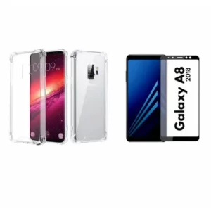Kit Película De Vidro 9D Samsung Galaxy A8 2018A8 Plus Capa Capinha Case Air Bag