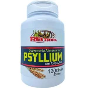 Psyllium 500mg 120 Cápsulas Rei Terra