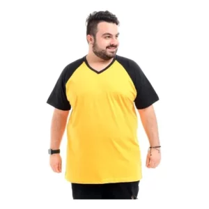 Camisa Masculina Camiseta Raglan Roupas Homem Plus Size