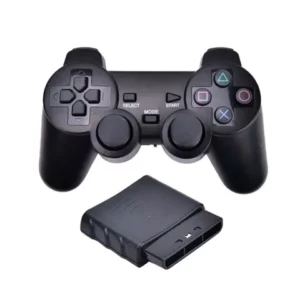 Vibrador Gamepad Sem Fio 24 Ghz USB Controlador Do Jogo Bluetooth Joystick Para PS2 Sony Playstation 2