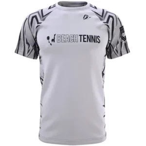 Camiseta Raglan Beach Tennis Unissex Shooting Star Branco