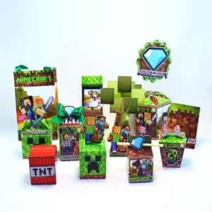Caixas Personalizadas Festa Minecraft
