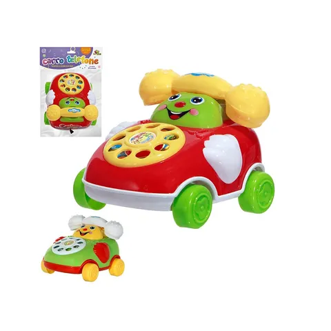 Brinquedo Educacional Infantil Carro Telefone a Corda Com Som estimula a Criança