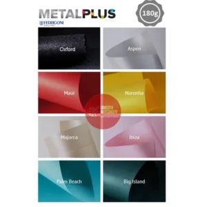 Papel Color Plus Metalico 180g A4 Mix cores 10 folhas