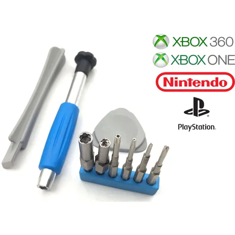 Kit de ferramentas para reparo de aparelhos Nintendo Playstation XBOX etc