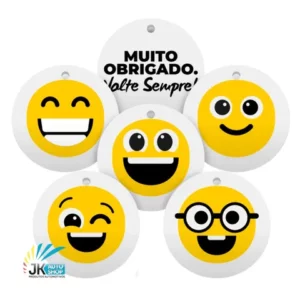 Aromatizante Automotivo Cheirinho P Carro Estampa Emoji Com Essência 50 Unidades