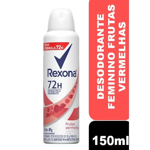 Desodorante Rexona Feminino Aerosol Frutas Vermelhas 150ml