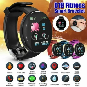 Promotion D18 Smartwatch Relógio Inteligente Esportivo Bluetooth Com Monitor De Pressão De Frequência CardíacaAlimentação