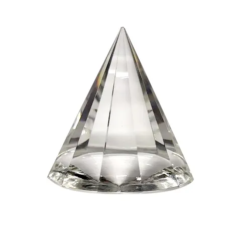 Pirâmide De Cristal 6cm Decoração Transparente Meditação