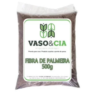 Substrato Fibra de Palmeira 500g Substitui a Fibra de Xaxim Para Orquidea Samambaia Bromelias Vaso e Cia