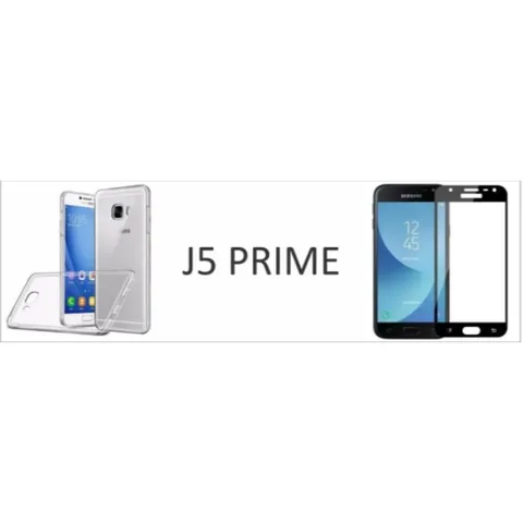 Capa Case Capinha Anti Shock Samsung Galaxy J5 Prime Pelicula Vidro 3D
