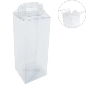 15 Caixas Tipo Maleta De Acetato transparente 8x8x21 cm Para Presentes e produtos