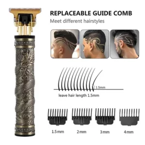 Aparador De Cabelo Profissional Elétrico T9 Barbeador Barba 0mm Máquina De Corte Para Homens Recarregável
