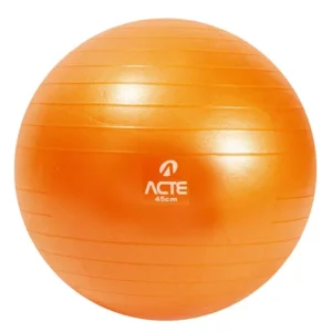 Bola de Pilates 45cm Laranja Com Bomba de Ar T945 Acte Sports