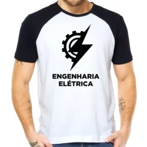 Camisa Raglan Engenharia Elétrica Profissão Mescla