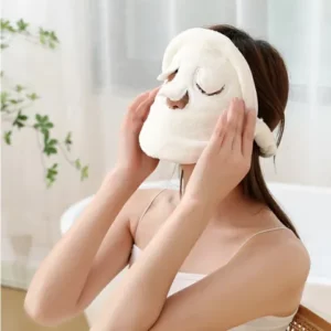 Cuidados Com O Rosto Compressa Fria Quente Máscara facial Salão De Beleza Espessamento Velo Coral Toalha Hidratante