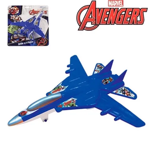 Avião Fricção Brinquedo Infantil Avengers Vingadores