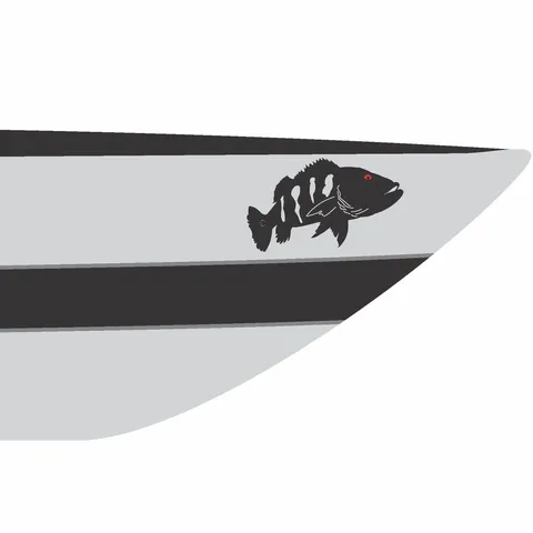 Adesivo Peixe Tucunaré Para Barco 20 x 12 cm Várias Cores Unitário