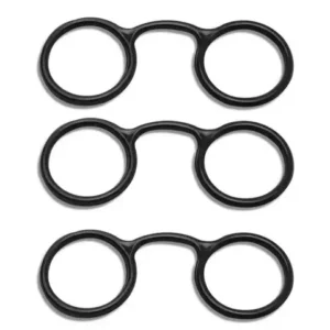 Óculos Para Amigurumi Redondo Do Mestre Preto 5 unidades