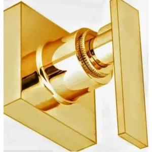 Acabamento P Registro Alavanca Quadrado 100 Metal Dourado
